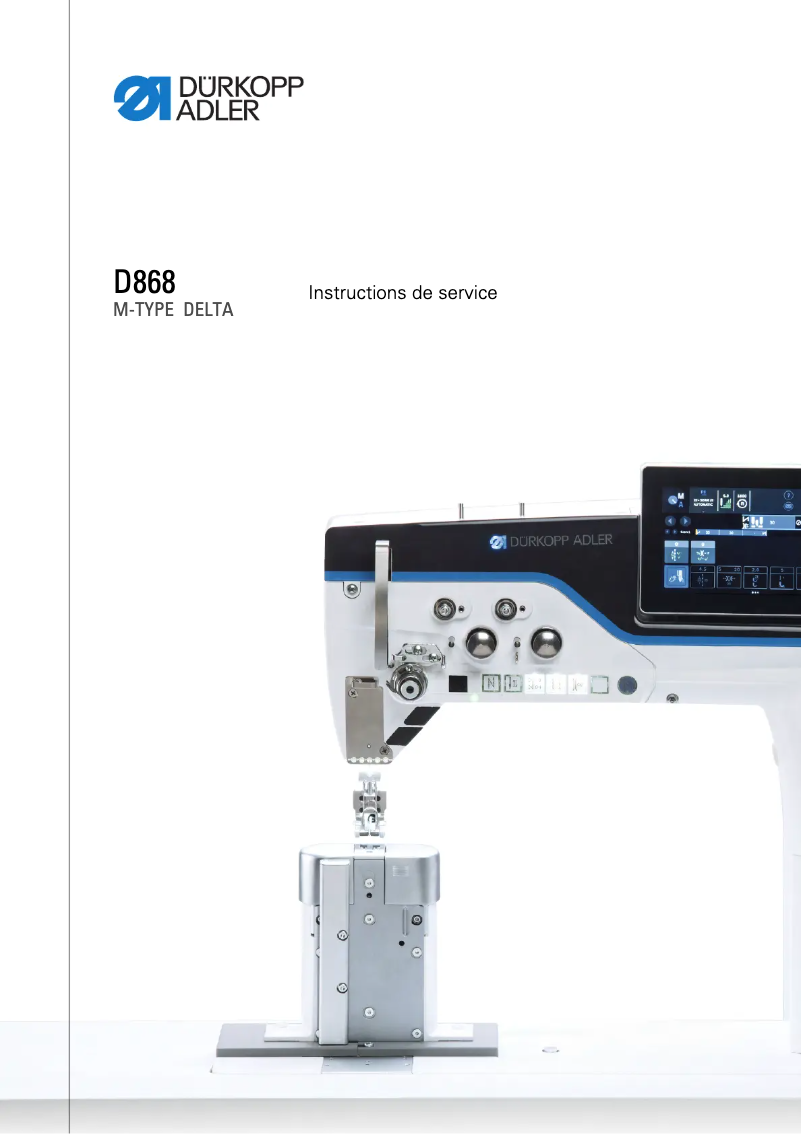 Page n°1 - Manuel utilisateur Dürkopp Adler D868