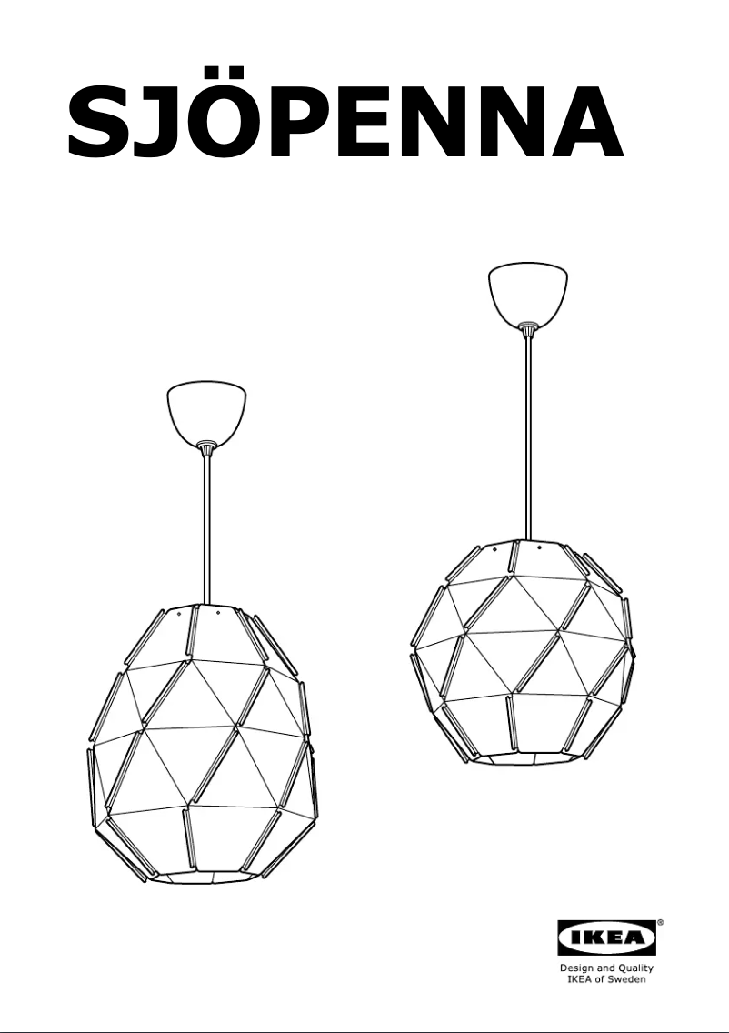 Image de la première page du manuel de l'appareil SJOPENNA