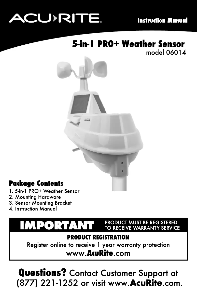 Image de la première page du manuel de l'appareil Iris 06014