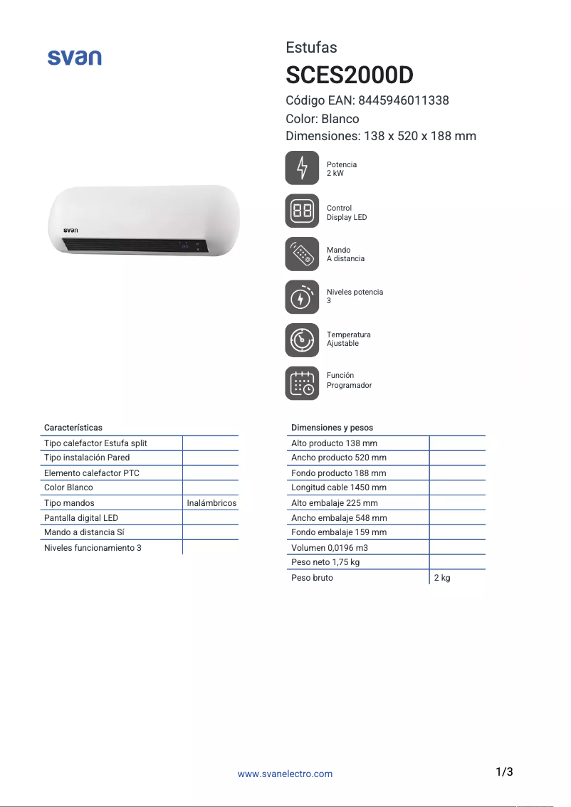 Image de la première page du manuel de l'appareil SCES2000D