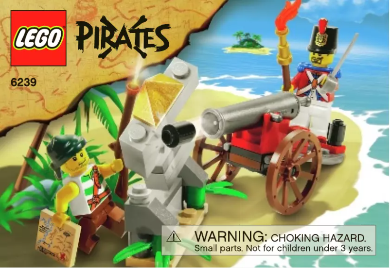 Page 1 de la notice Manuel utilisateur Lego Pirates 6239