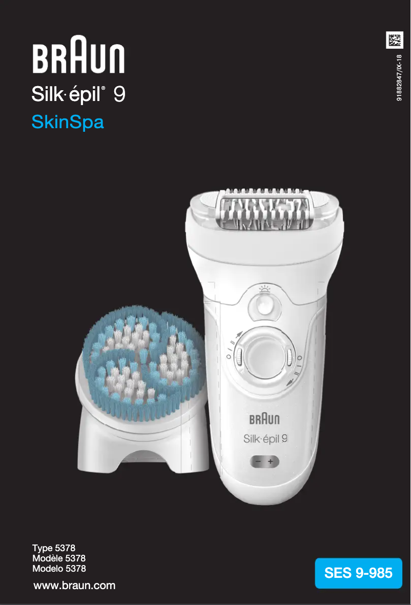 Page n°1 - Manuel utilisateur Braun Silk-épil 9-985