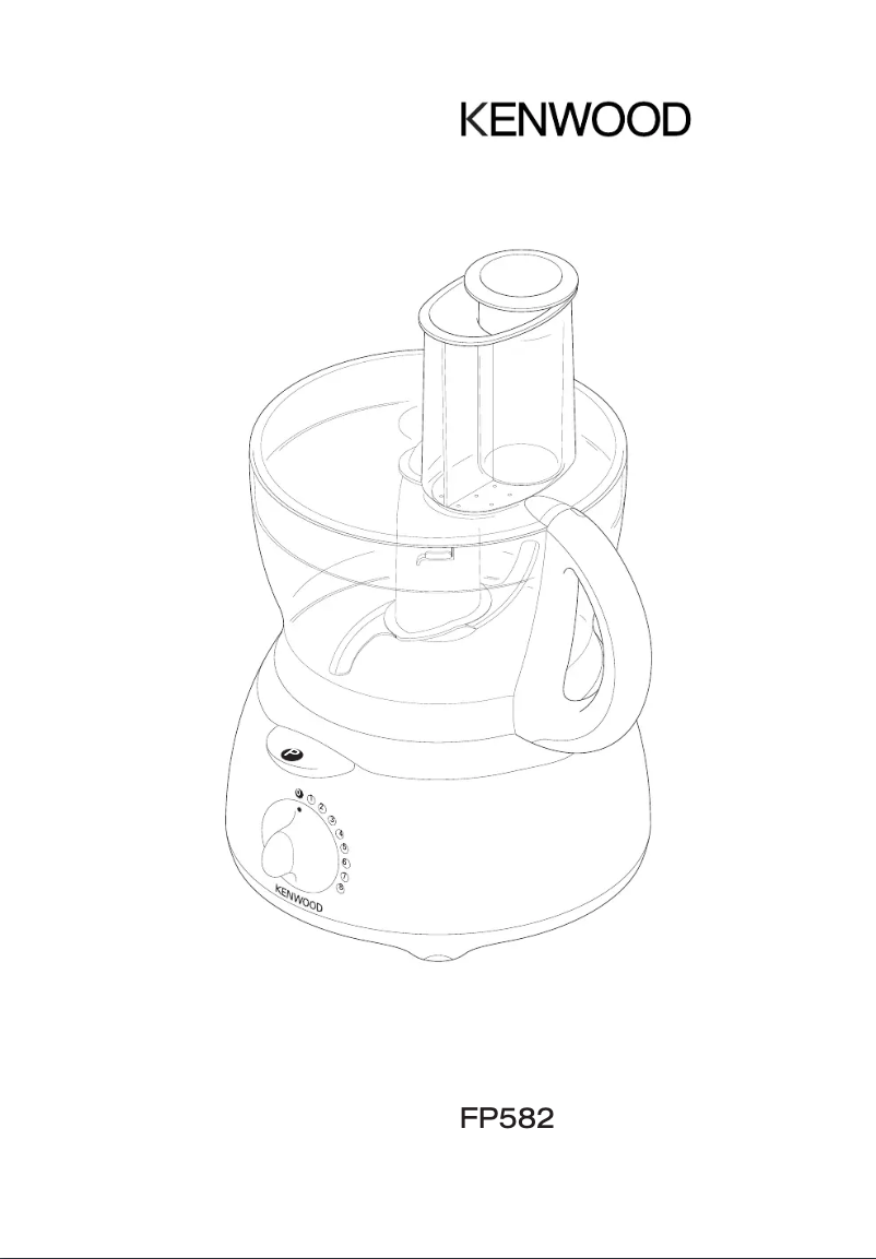 Page n°1 - Manuel utilisateur Kenwood FP582