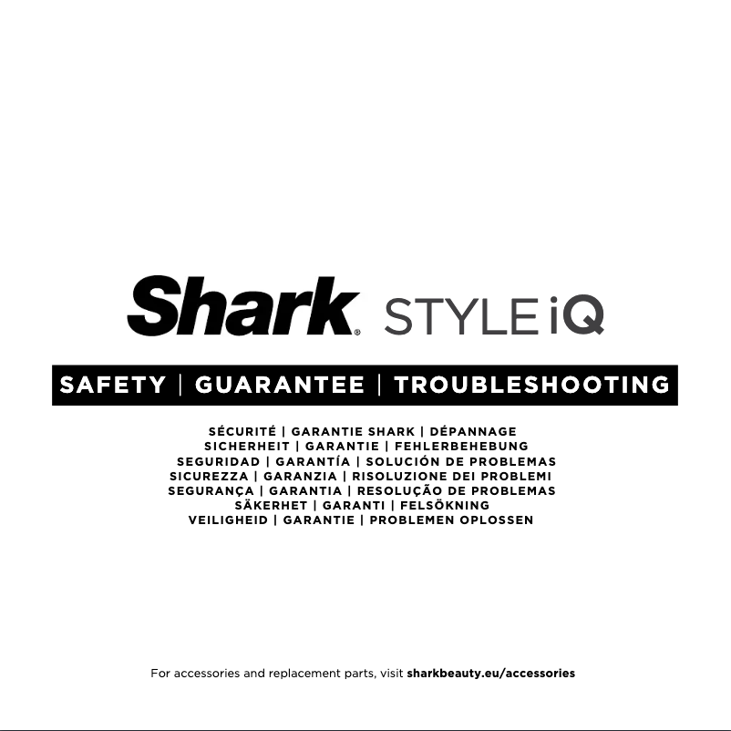 Page n°1 - Manuel utilisateur Shark Style iQ HD120EU