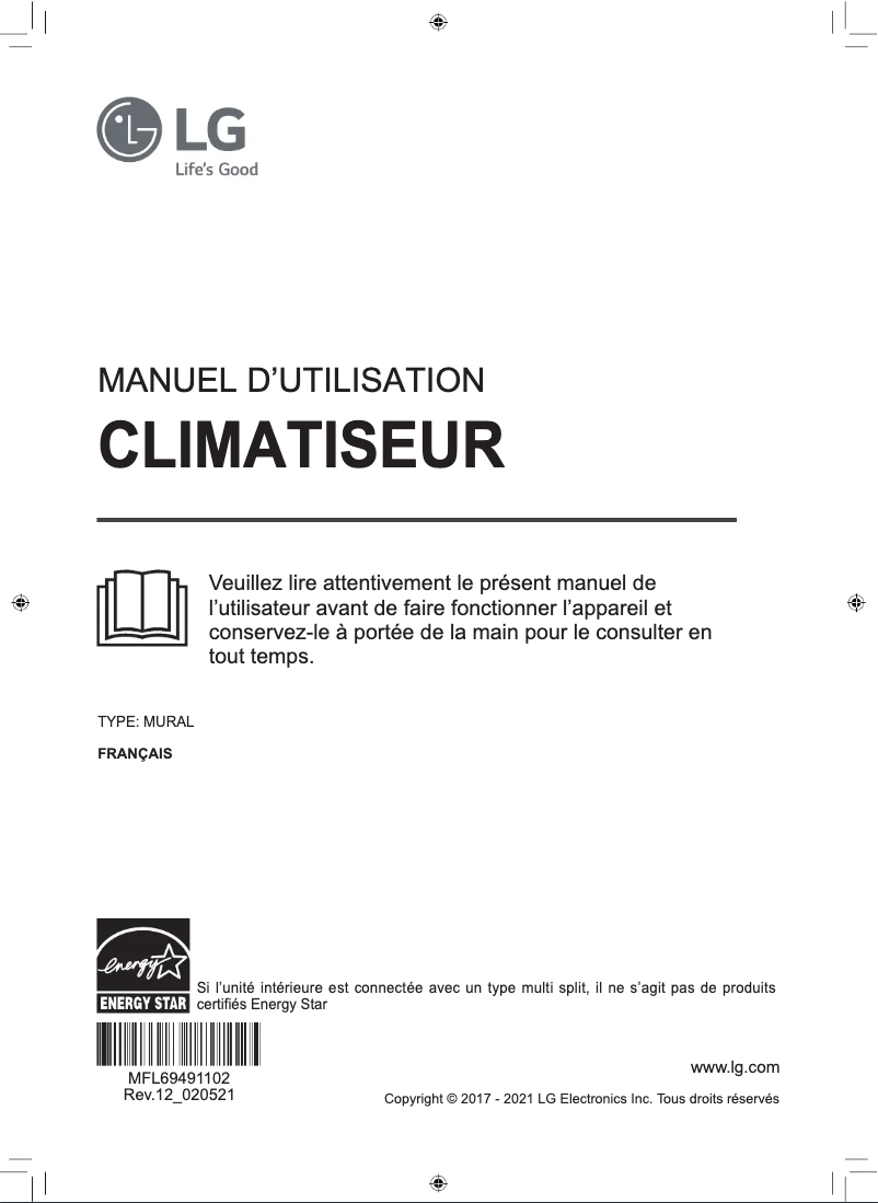 Page 1 de la notice Manuel utilisateur LG LSN120HSV5