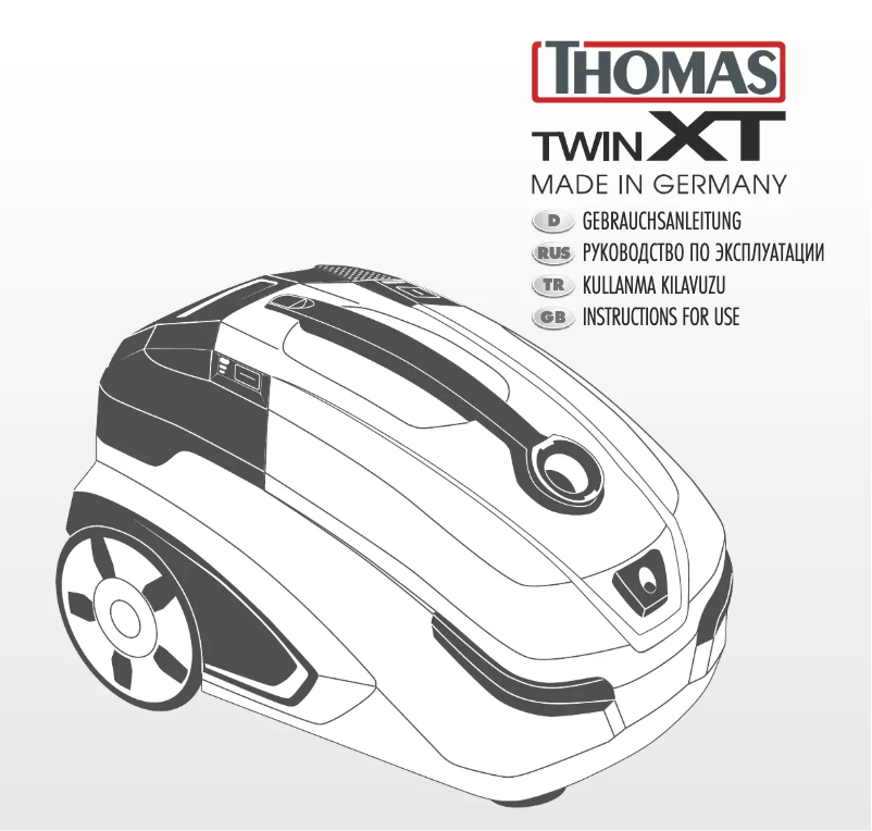 Page 1 de la notice Manuel utilisateur Thomas Twin XT