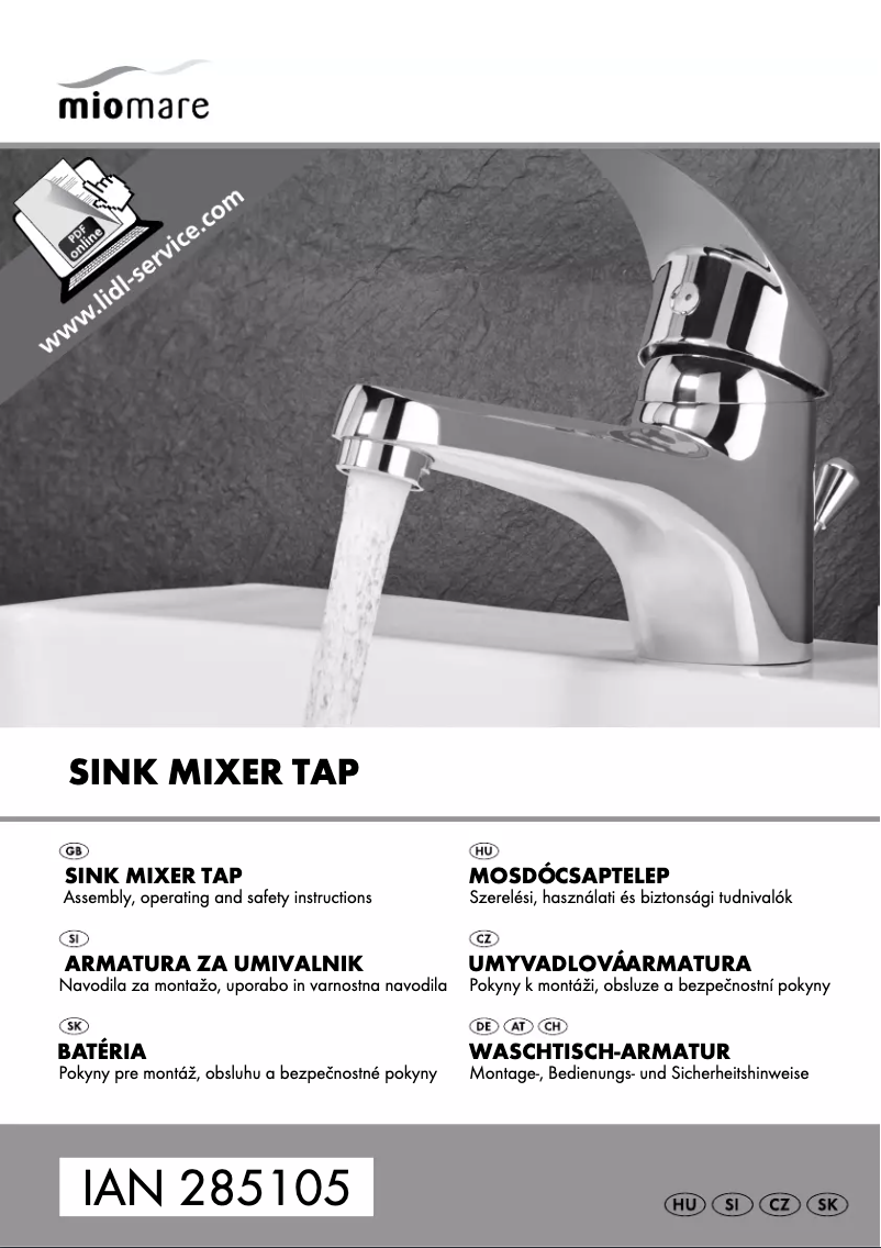 Page 1 de la notice Manuel utilisateur Miomare IAN 285105