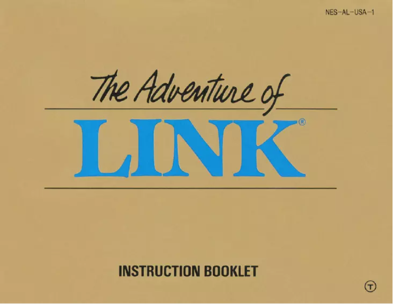 Página 1 del manual Manual de usuario Nintendo The Legend of Zelda - The Adventure of Link (NES)