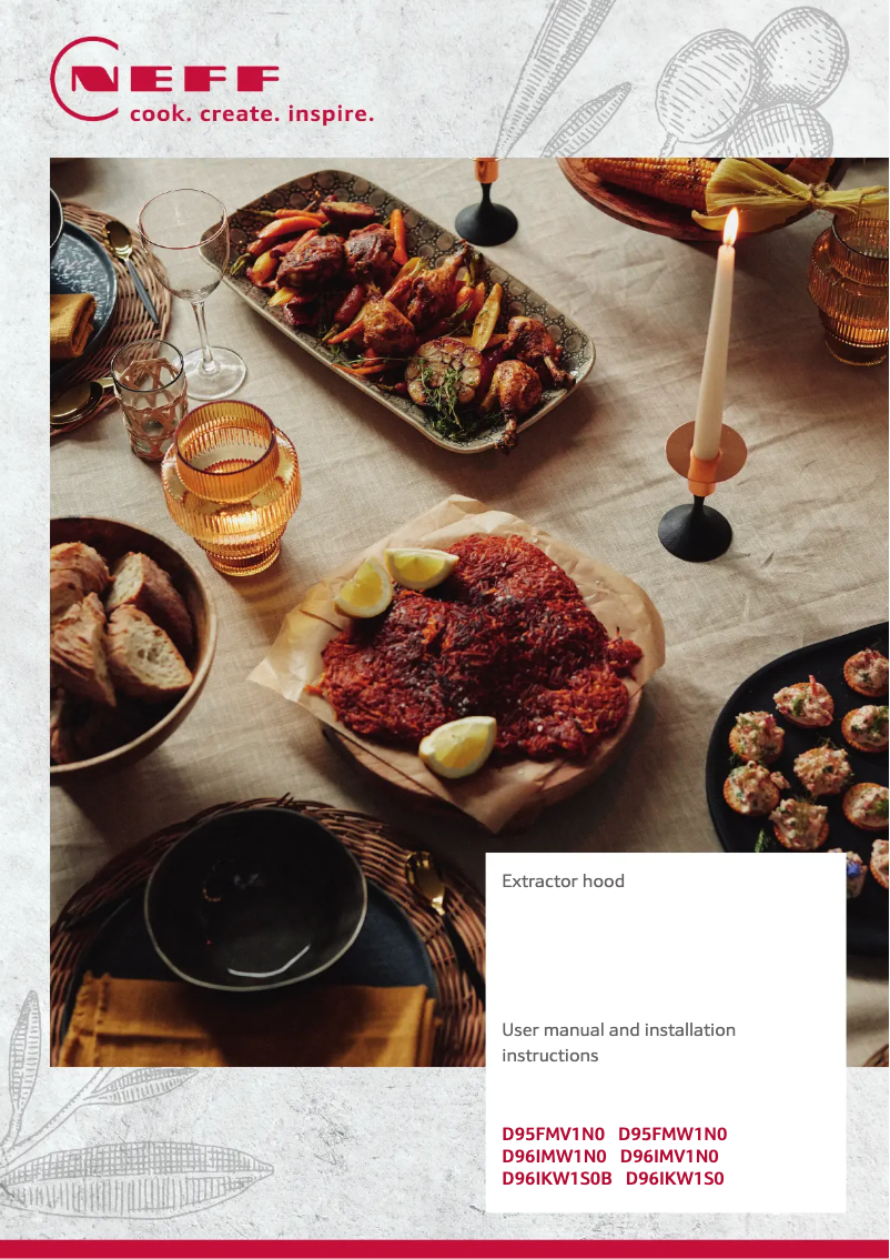 Page n°1 - Manuel utilisateur Neff D96IKW1S0B