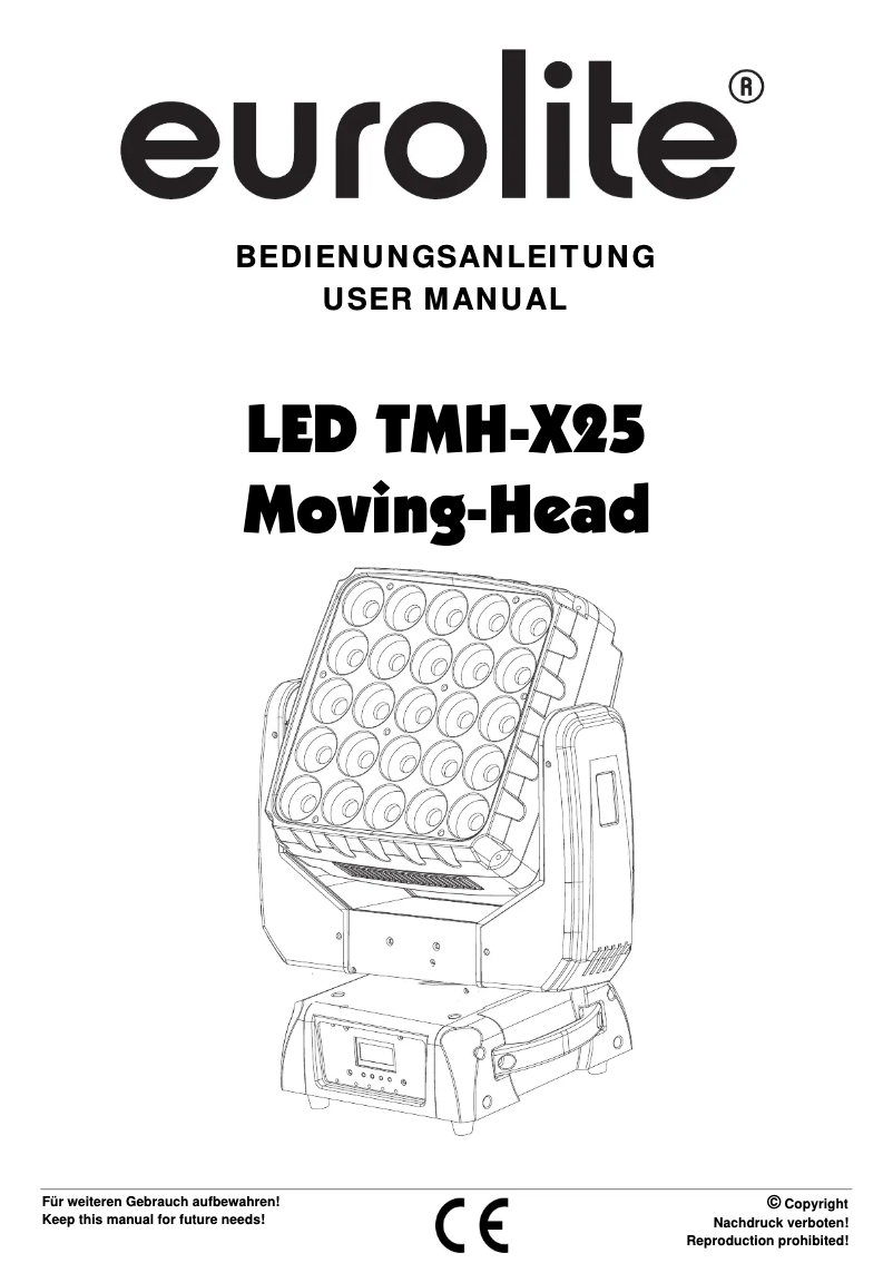 Page n°1 - Manuel utilisateur Eurolite TMH-X25