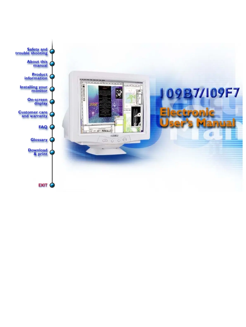 First page image of the manual for 109B76