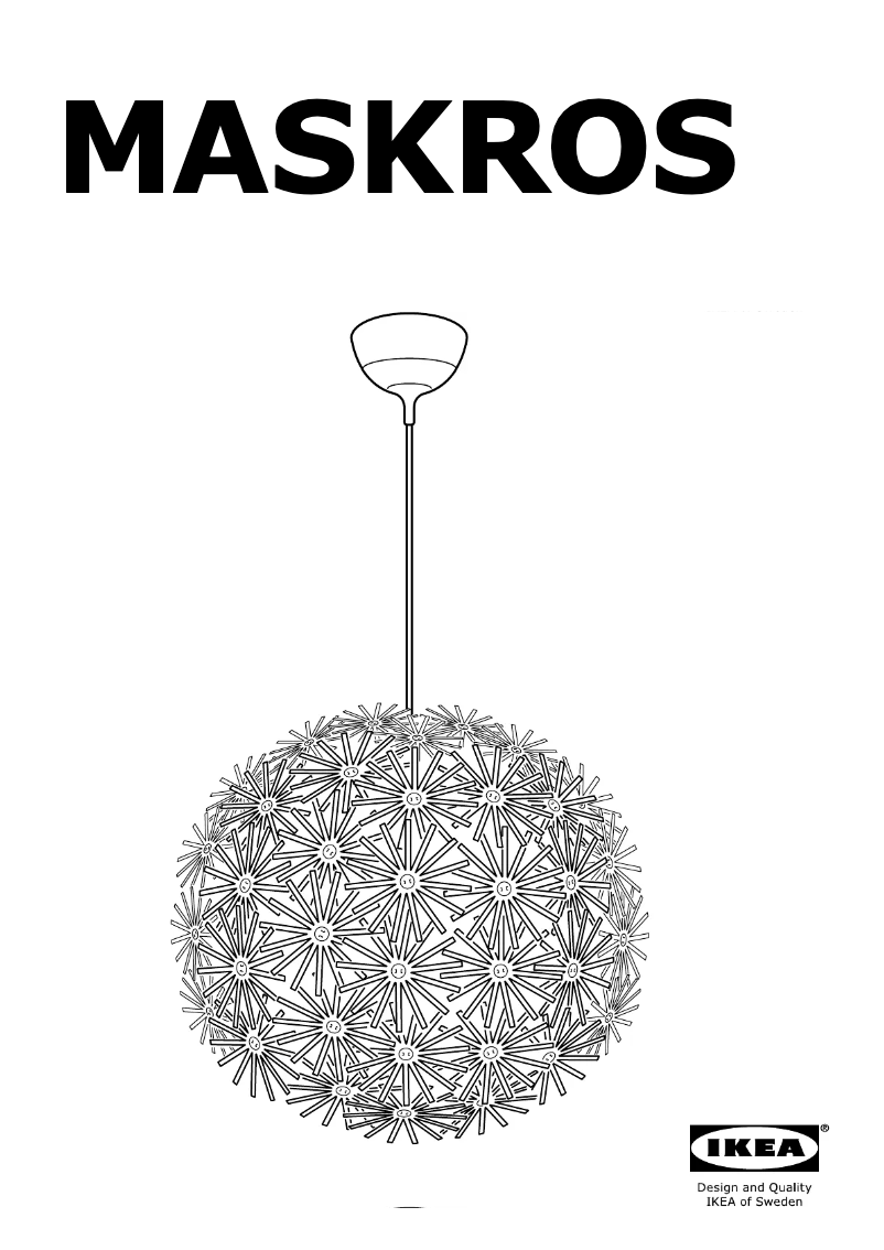 Image de la première page du manuel de l'appareil MASKROS