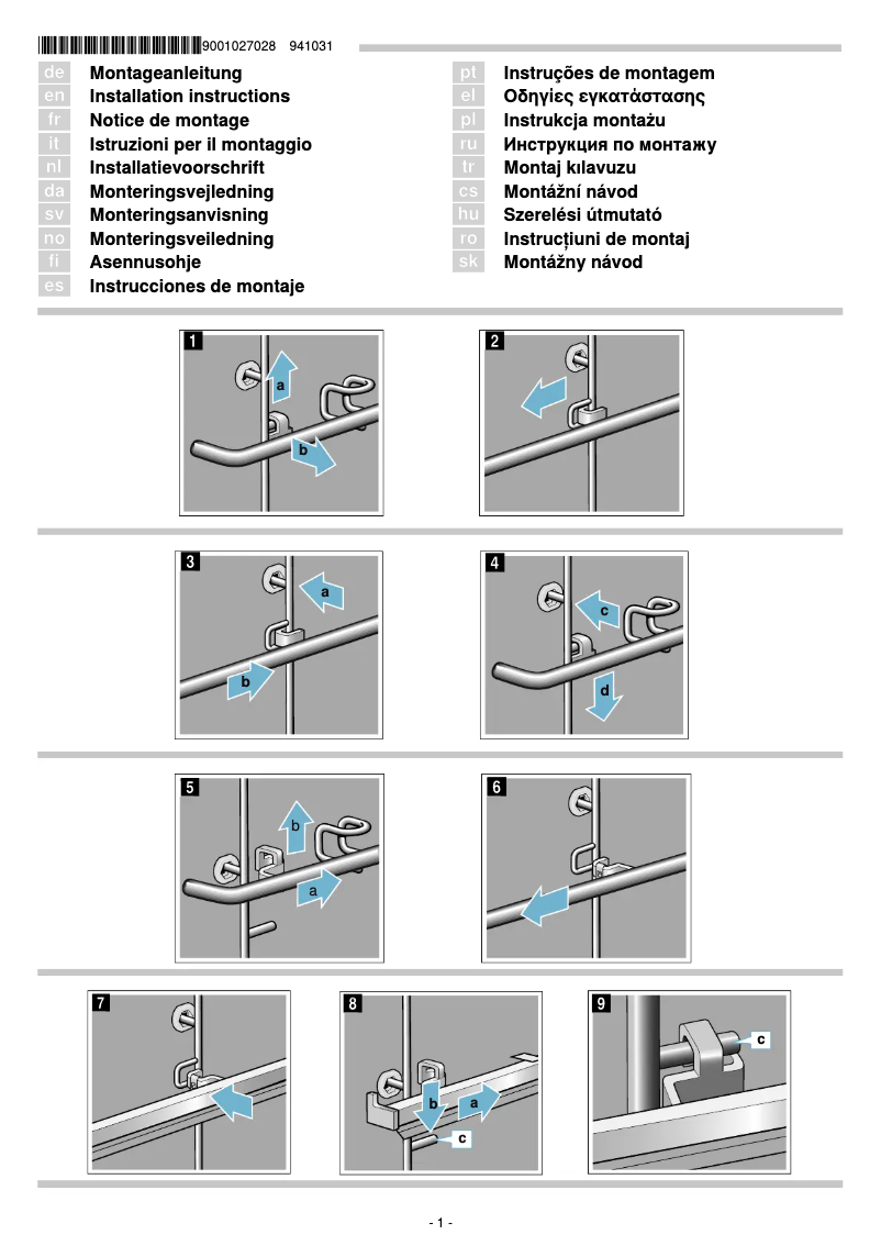 Page 1 de la notice Guide d'installation Neff Z13TC14X0