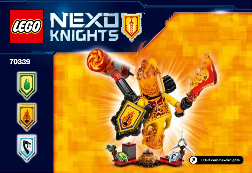 Page 1 de la notice Manuel utilisateur Lego Nexo Knights 70339