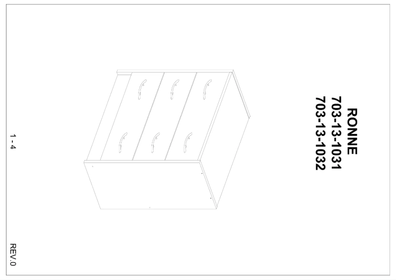 Page 1 de la notice Manuel utilisateur JYSK Ronne (60x30x70)