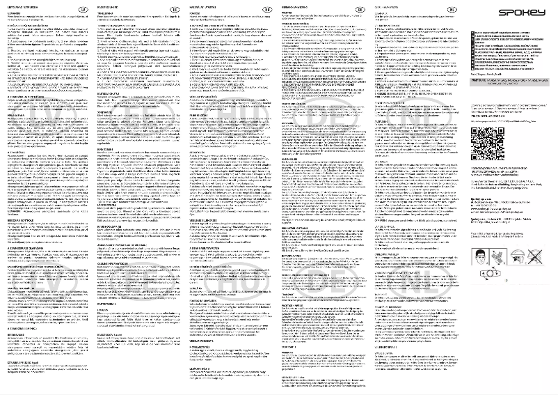 Page 1 de la notice Manuel utilisateur Spokey Pumptrack