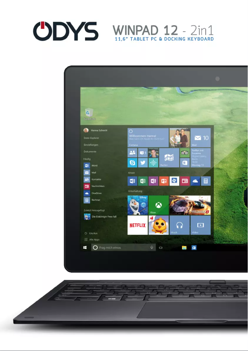 Page 1 de la notice Manuel utilisateur Odys Winpad 12