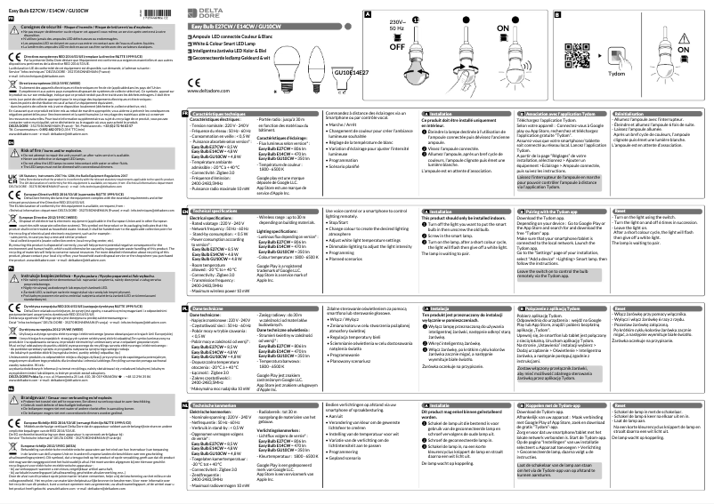 Image de la première page du manuel de l'appareil Easy Bulb E27CW