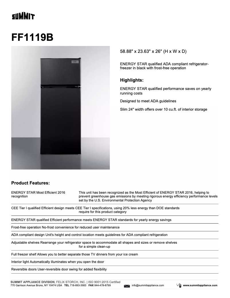 Image de la première page du manuel de l'appareil FF1119