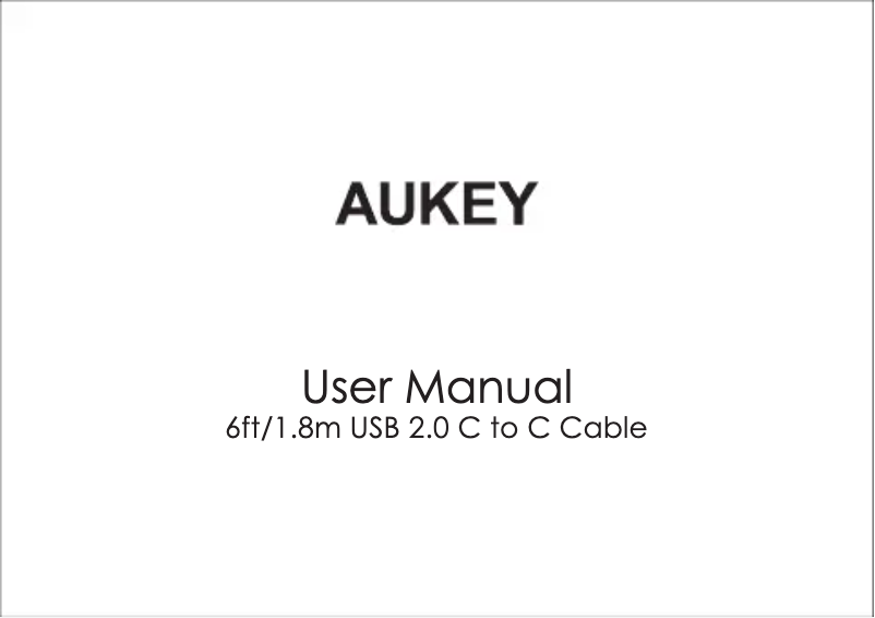 Page 1 de la notice Manuel utilisateur Aukey CB-CD17