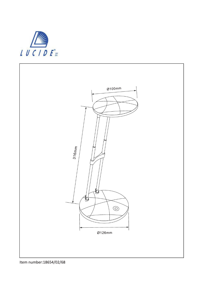 Page n°1 - Manuel utilisateur Lucide Fylou 18654/02/68
