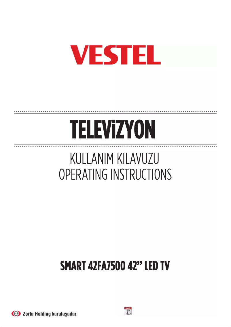 Image de la première page du manuel de l'appareil 42FA7500