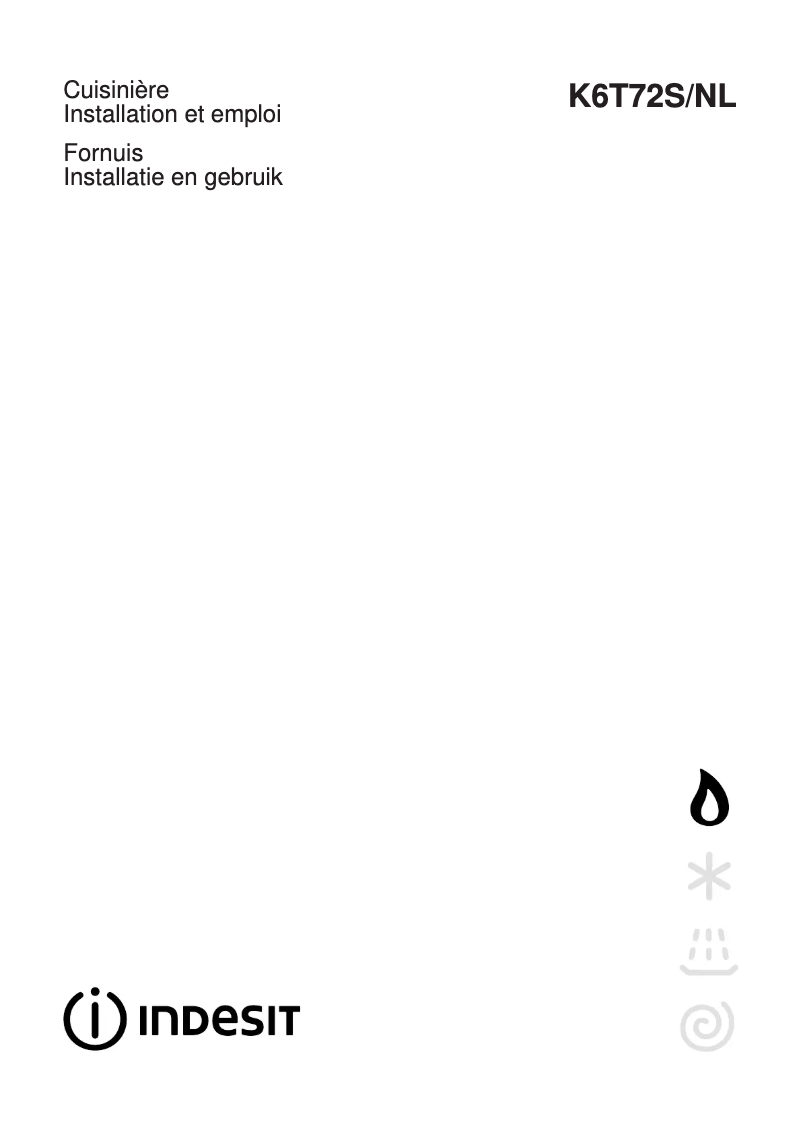 Page n°1 - Manuel utilisateur Indesit K6T72S X NL