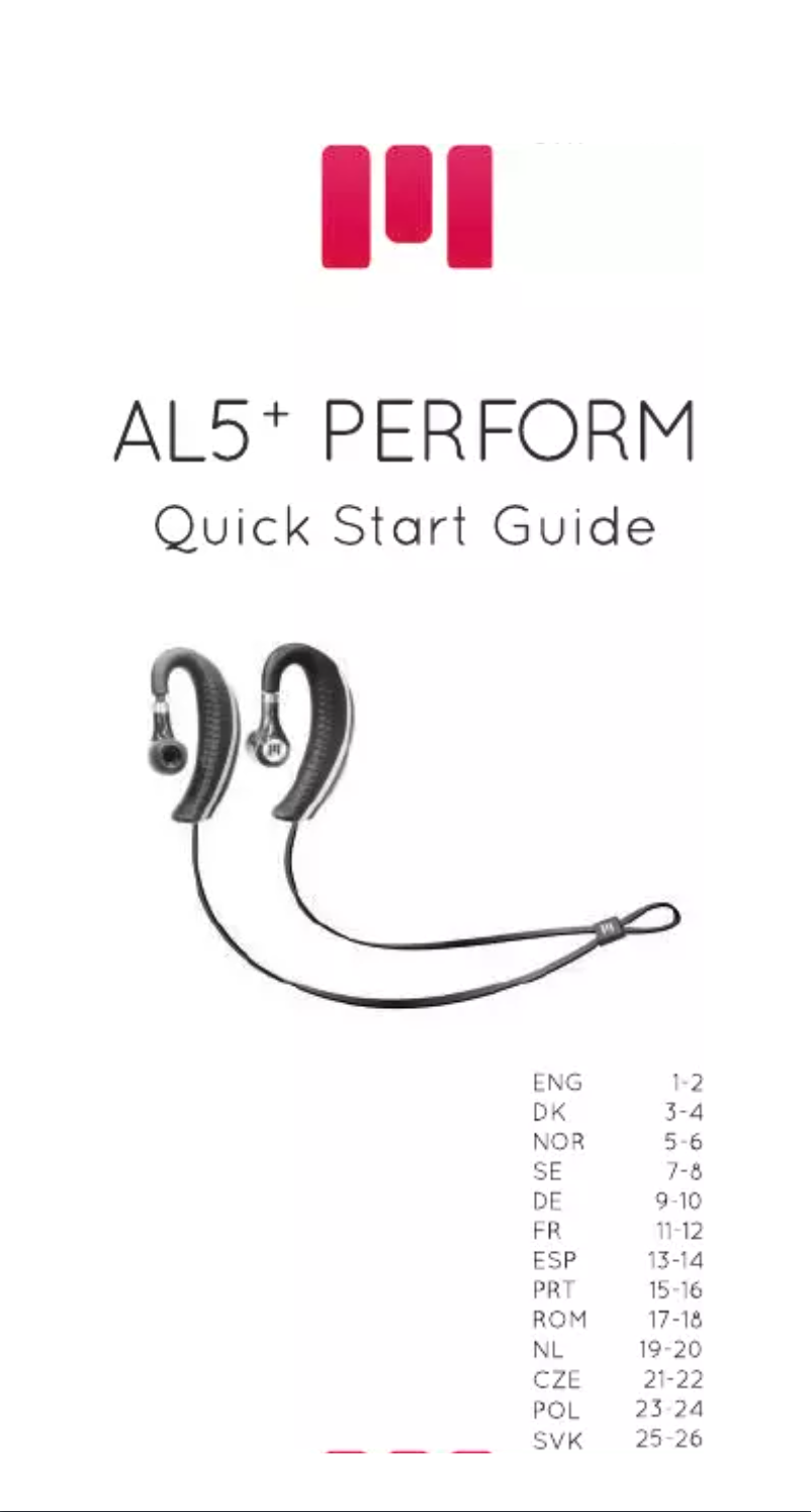 Page n°1 - Manuel utilisateur Miiego AL5+ Perform