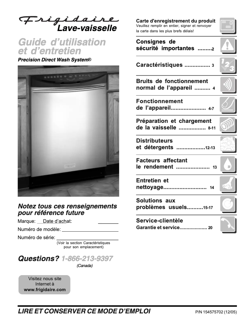 Image de la première page du manuel de l'appareil GLD2450RDS