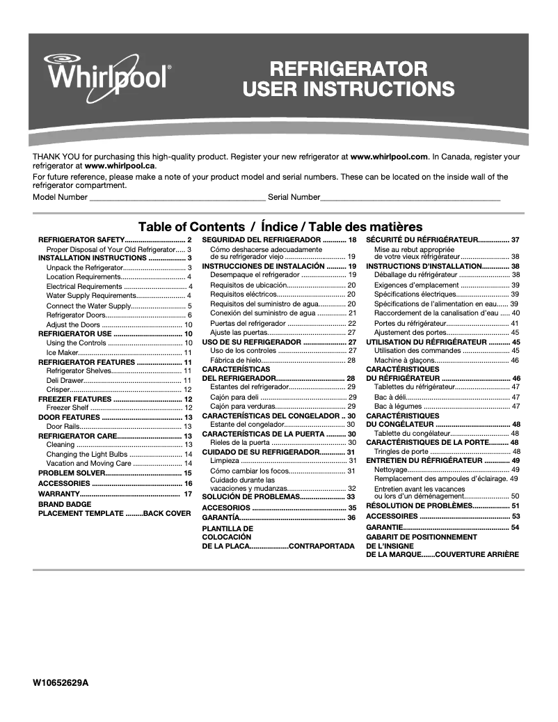 Imagen de la primera página del manual del dispositivo WRT106TFDT