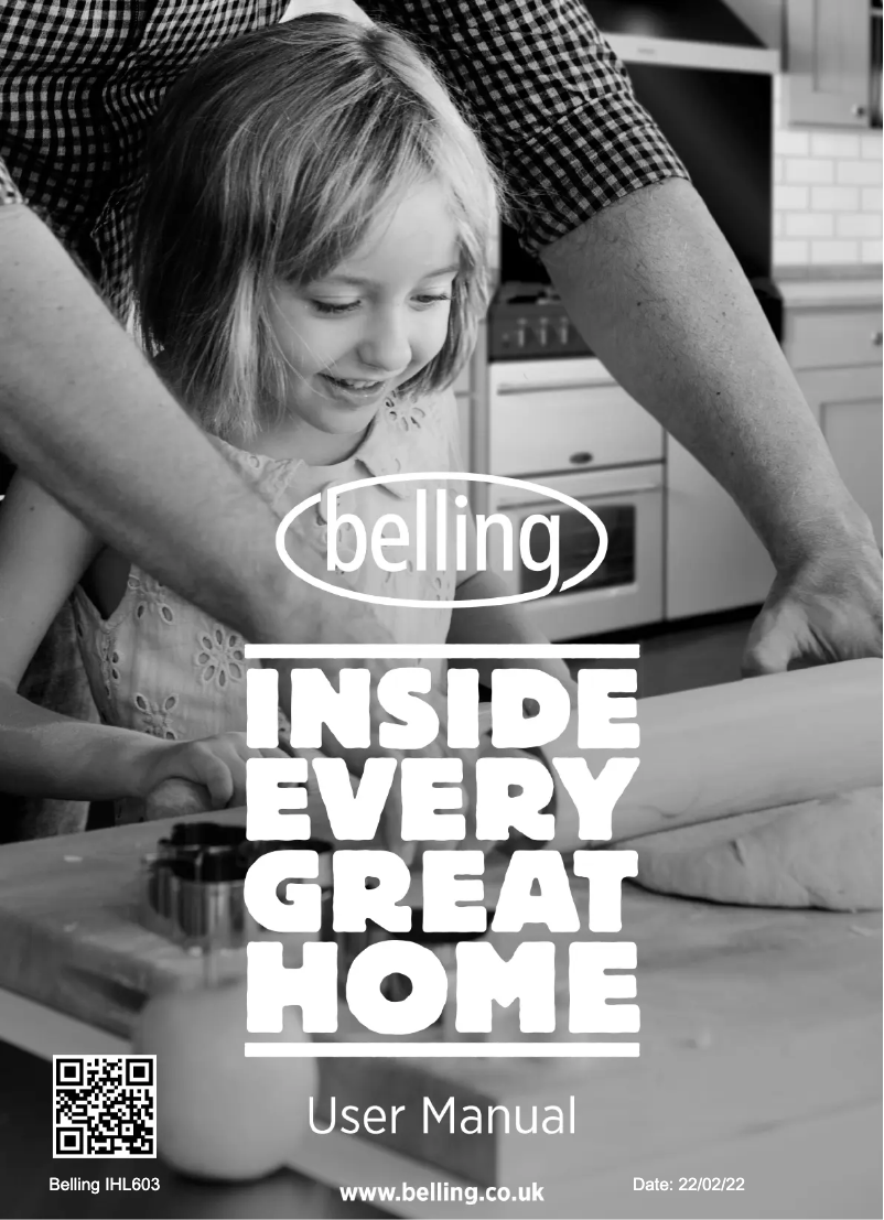Page 1 de la notice Manuel utilisateur Belling IHL603