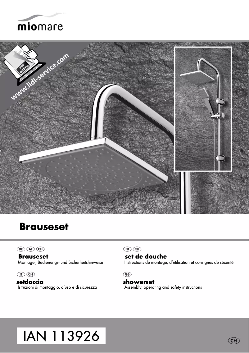 Page n°1 - Manuel utilisateur Miomare IAN 113926