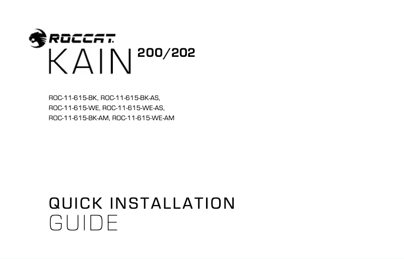 Página 1 del manual Manual de usuario Roccat Kain 200 AIMO