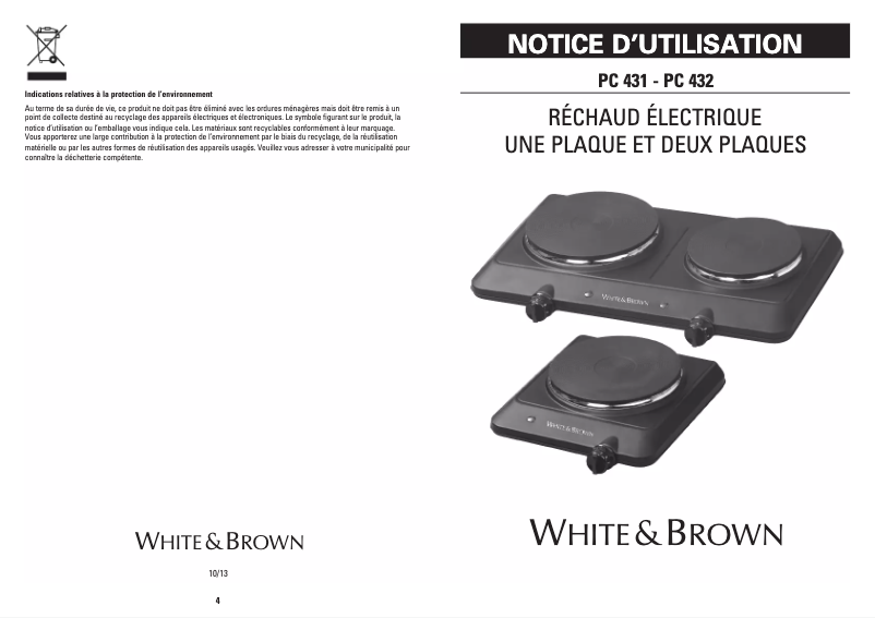 Page n°1 - Manuel utilisateur White And Brown PC 432