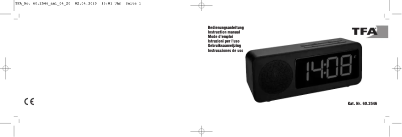 Página 1 del manual Manual de usuario TFA Tune 60.2546