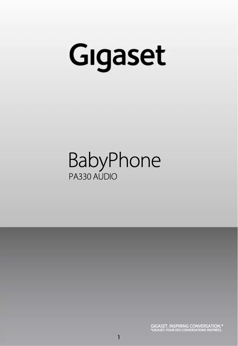 Page 1 de la notice Manuel utilisateur Gigaset PA330 Audio