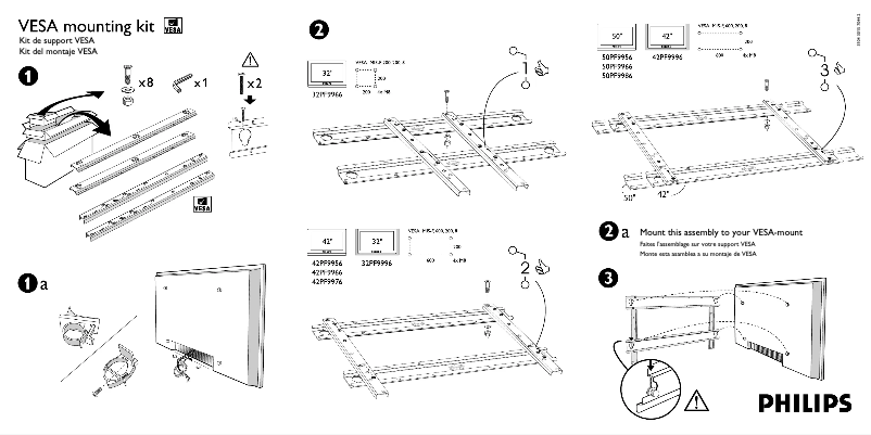 Page n°1 - Guide de démarrage rapide Philips 42PF9996
