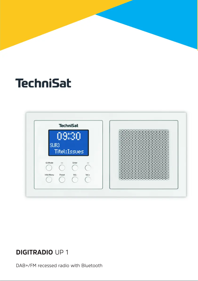 Page 1 de la notice Manuel utilisateur TechniSat DigitRadio UP 1