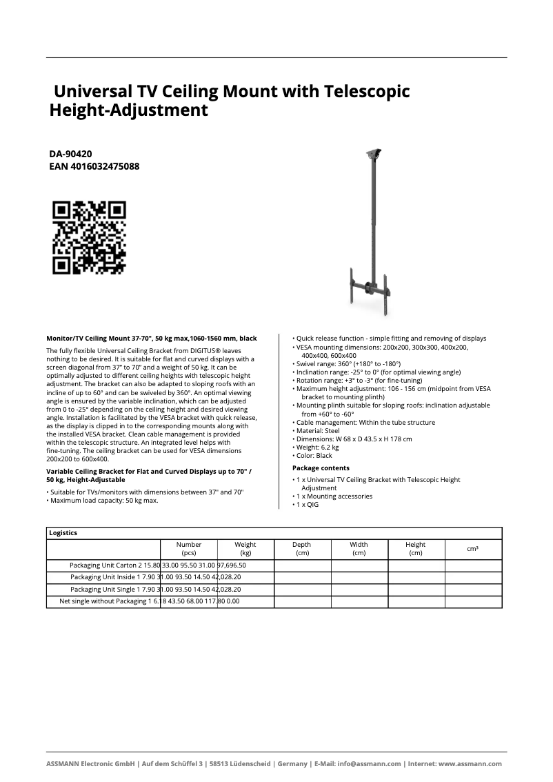 Image de la première page du manuel de l'appareil DA-90420