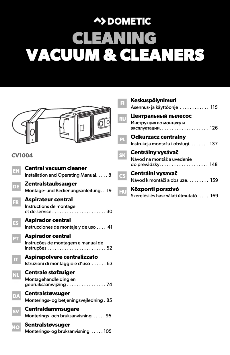 Imagen de la primera página del manual del dispositivo CV 1004