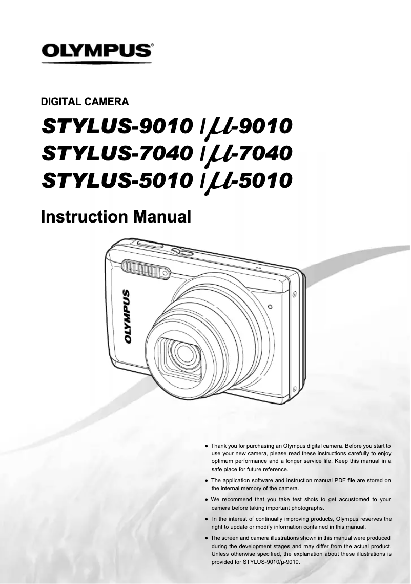 Página 1 del manual Manual de usuario Olympus Stylus 5010