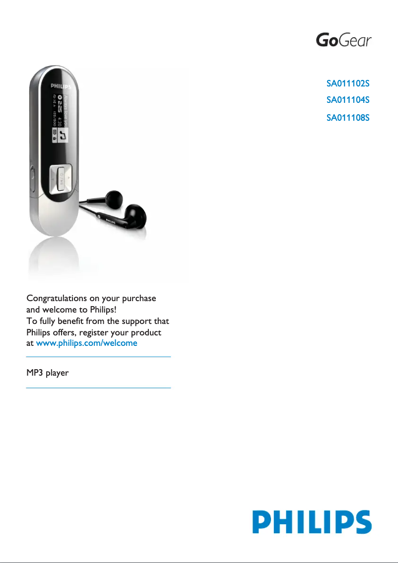 Page n°1 - Mode d'emploi Philips SA011102P