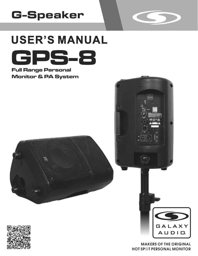 Page 1 de la notice Manuel utilisateur Galaxy Audio GPS-8
