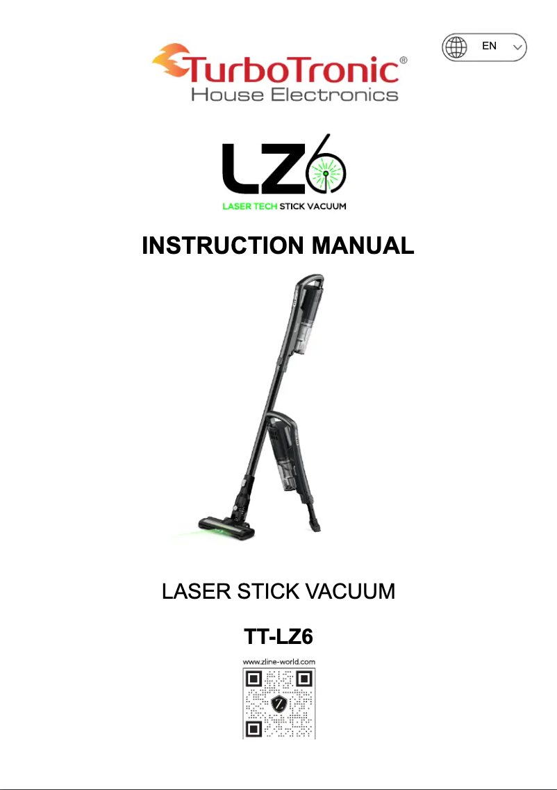 Page 1 de la notice Manuel utilisateur TurboTronic TT-LZ6