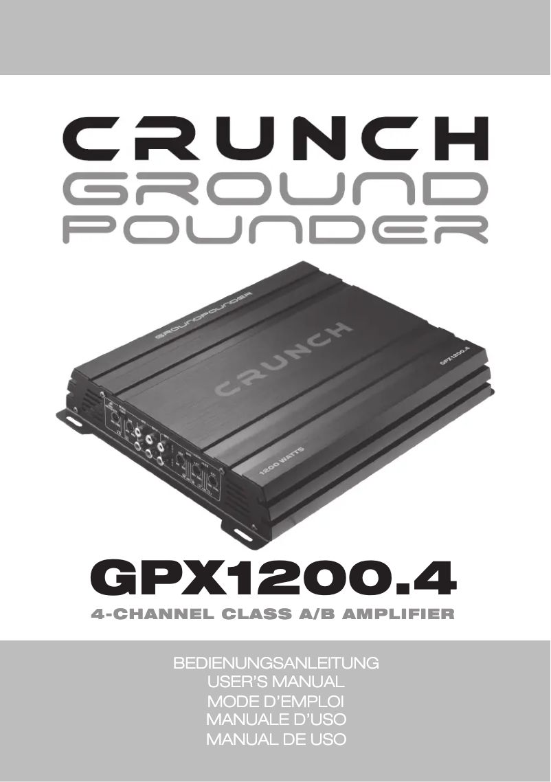 Imagen de la primera página del manual del dispositivo GPX1200.4