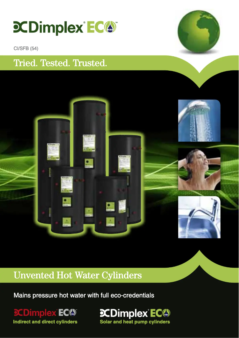 Página 1 del manual Folleto Dimplex ECSd150-580