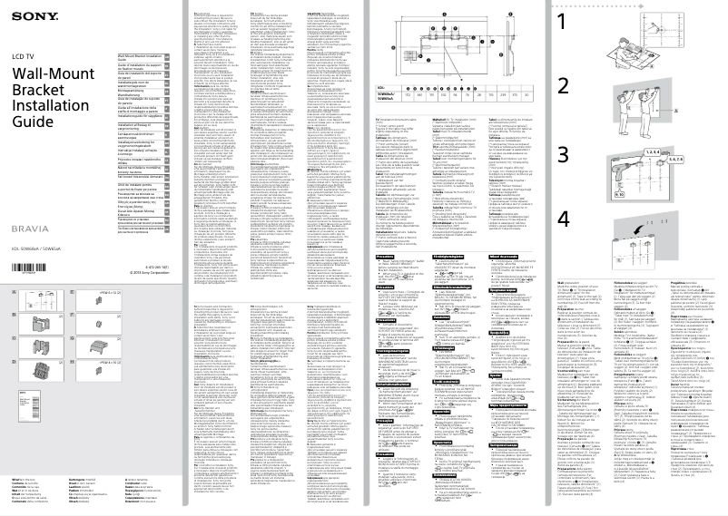 Image de la première page du manuel de l'appareil KDL-50W685A