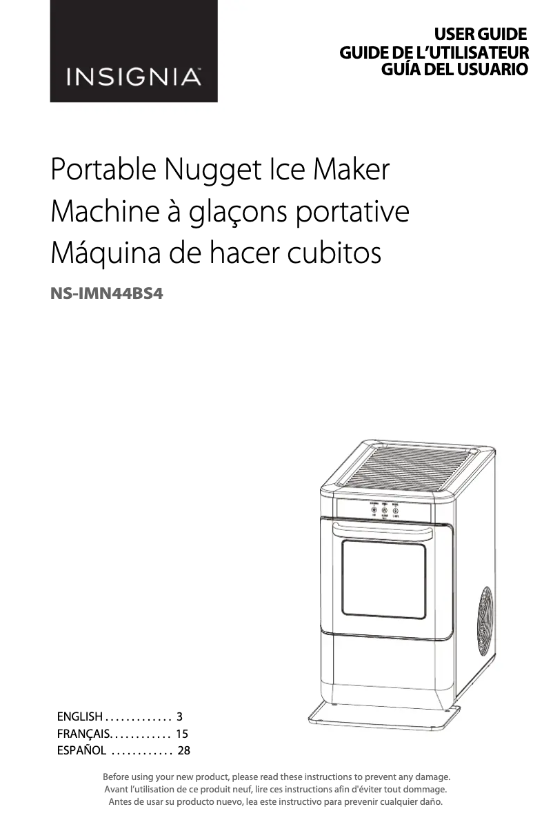 Image de la première page du manuel de l'appareil NS-IMN44BS4