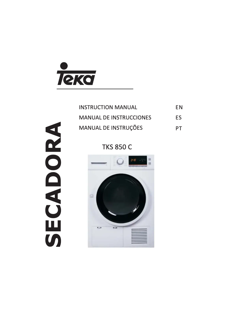 Page 1 de la notice Manuel utilisateur Teka TKS 850 C BL