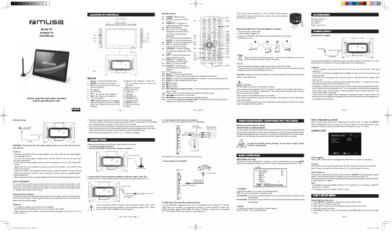 Image de la première page du manuel de l'appareil M-335